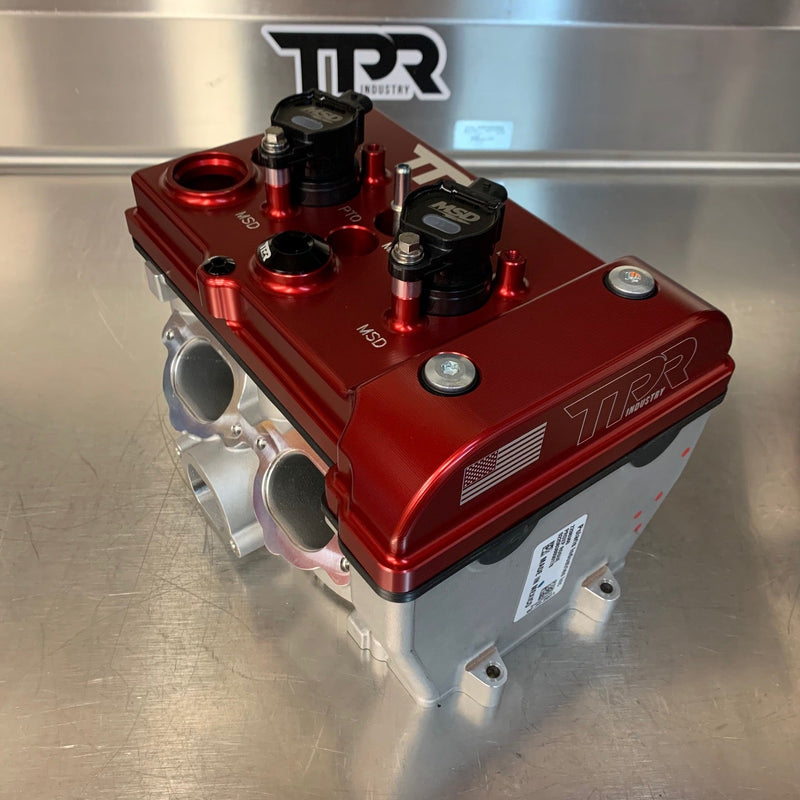 TPR016 - RED Billet Valve Cover W/Oilers - Turbo R / Pro XP
