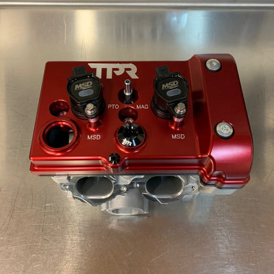 TPR016 - RED Billet Valve Cover W/Oilers - Turbo R / Pro XP