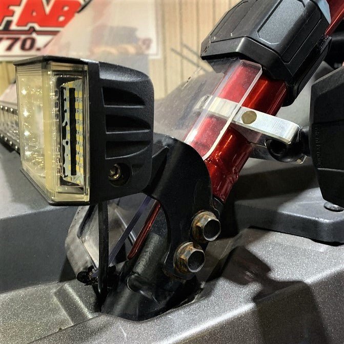 L&W Fab A Pillar Light Bar Mounting Tabs for Polaris RZR - Rugged Terrain