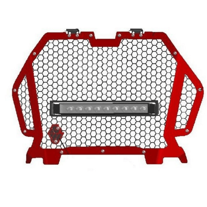 L&W Fab Custom Grill with Light Bar for RZR Turbo S / XP 1000 / Turbo - Rugged Terrain