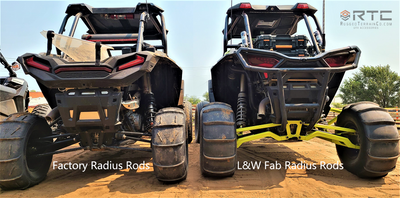 L&W Fab 2 Heim Adjustable Radius Rods | RZR XP 1000 / Turbo / RS1