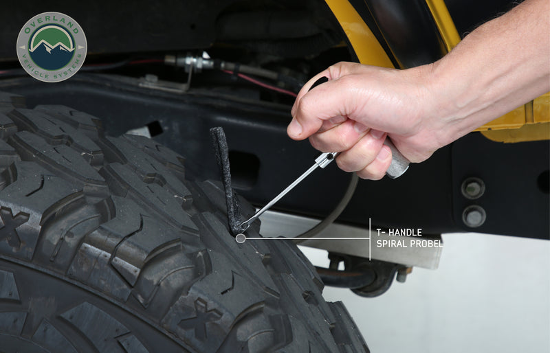 Overland Vehicle Systems 53 Piece Tire Plug / Valve Stem Repair Kit