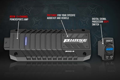 2014-2023 Polaris RZR Complete Kicker 5-Speaker Plug-&-Play Kit