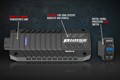 2020-2023 Polaris RZR Pro Phase X Kicker 5-Speaker Plug-&-Play System for Ride Command