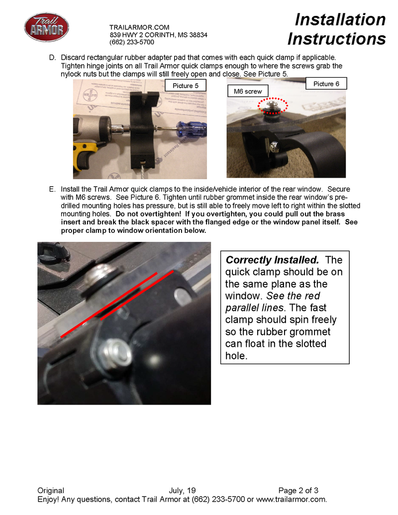 Trail Armor Rear Window Dust Shield |2017-19  Polaris Sportsman ACE Model (Installation Instructions)