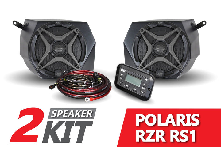 2018+ Polaris RZR RS1 2 - Speaker Audio Kit - Rugged Terrain