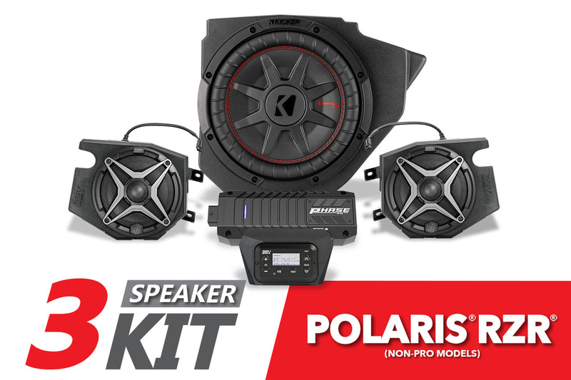 2014-2023 Polaris RZR Complete SSV Works 3-Speaker Plug-&-Play Kit