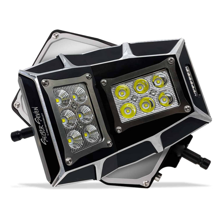 Sector Seven Sawtooth LED Light Mirrors With Turn Signal - Rugged Terrain