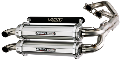 Trinity Racing Stage 5 Full Exhaust System Polaris RZR XP 1000 Brushed 