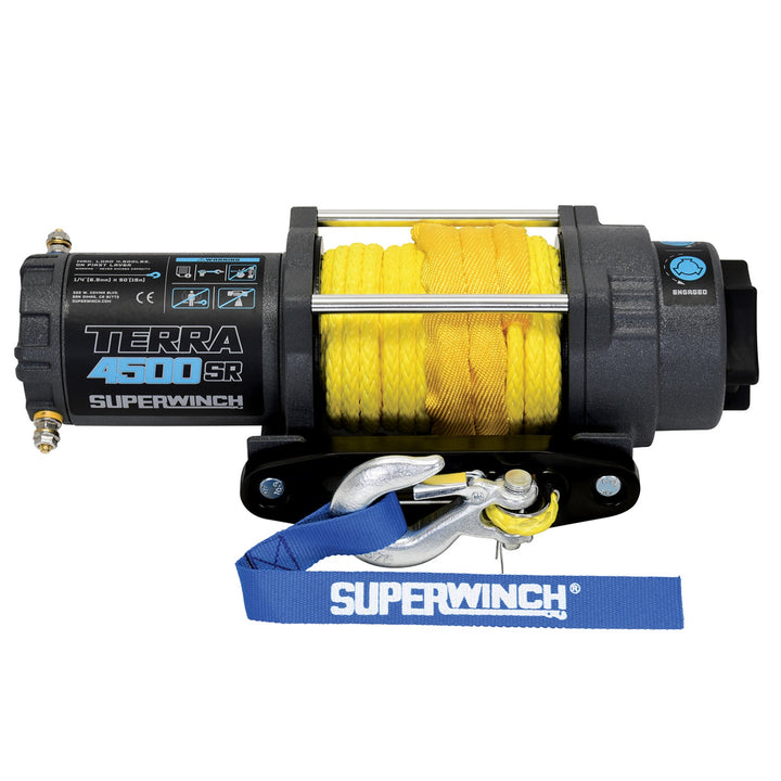 Superwinch Terra 4500SR 12v Synthetic Rope Winch - Rugged Terrain