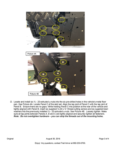 Trail Armor Full Skids Success | 2019-22 Yamaha Wolverine X2 R-Spec Model(Installation Instruction)