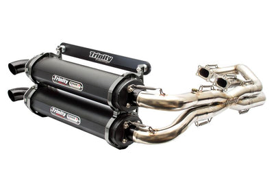 Trinity Racing Stage 5 Full Exhaust System Polaris RZR XP 1000 Cerakote with Stainless