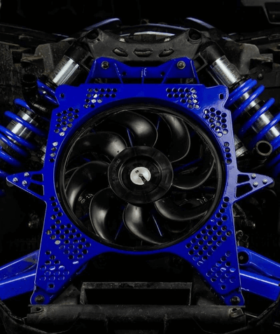 FastLab UTV Can-Am X3 Reinforced Metal Fan Shroud Blue