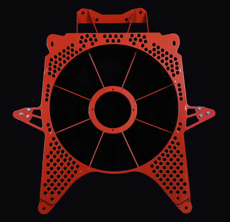 FastLab UTV Can-Am X3 Reinforced Metal Fan Shroud Red