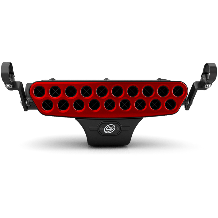 S&B Stainless Steel Faceplate (Red) - V1 Particle Separator Only - Rugged Terrain