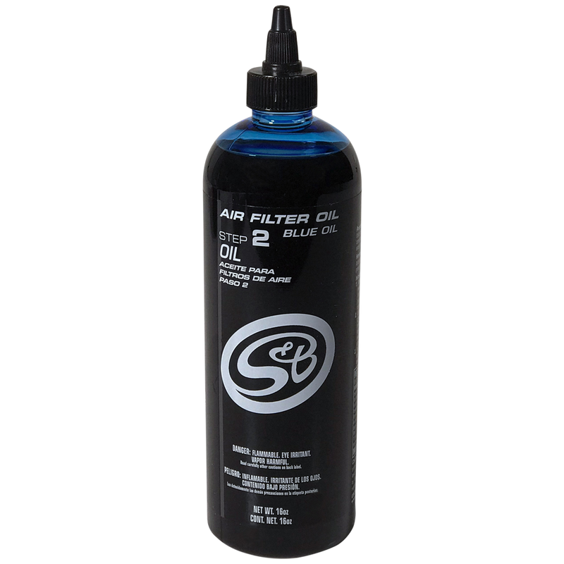 S&B 16 oz. Bottle of Air Filter Oil - Blue