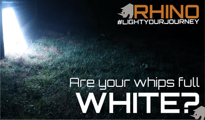 Rhino 2.0 Whip Lights - White